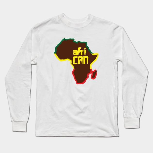 afriCAN Long Sleeve T-Shirt by Merch House